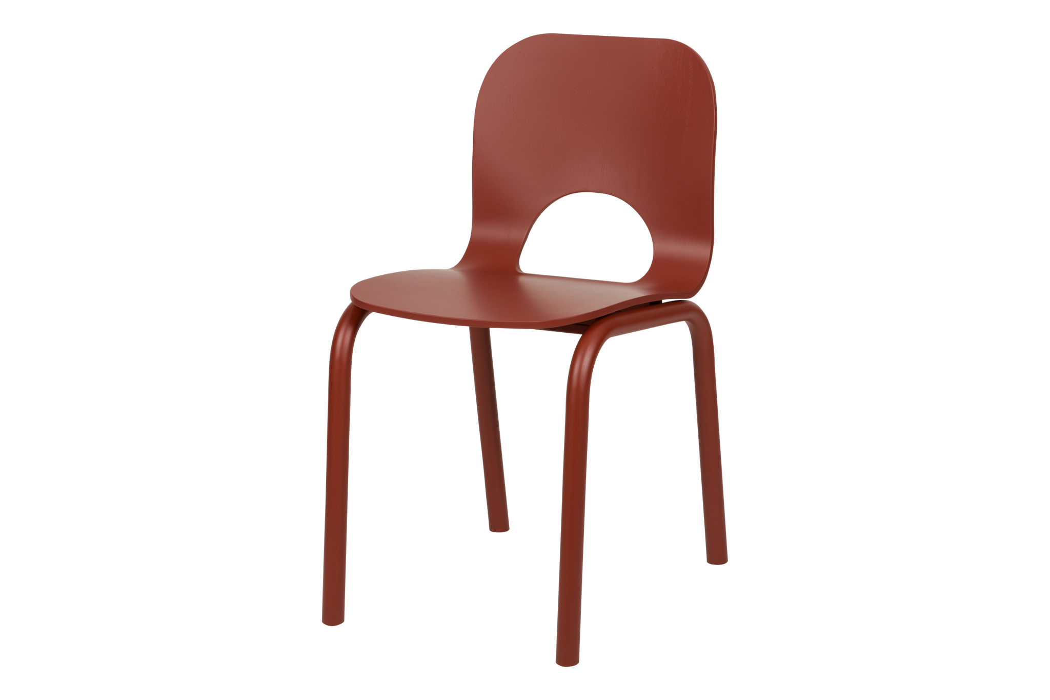 Atto Chair - burgundy - elegant modern dining room chair - noo.ma