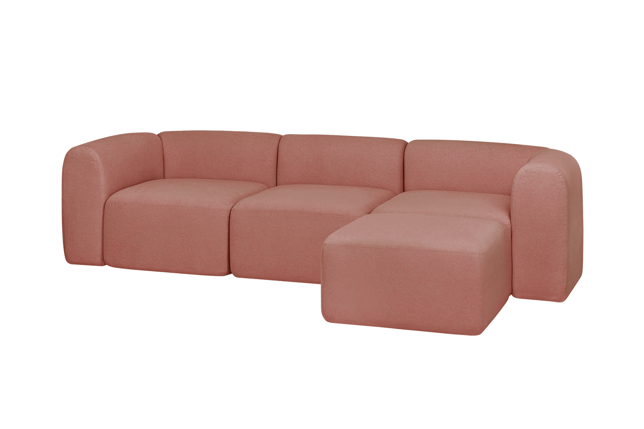 Flom Sofa 3seater curved, modular corner sofa noo.ma