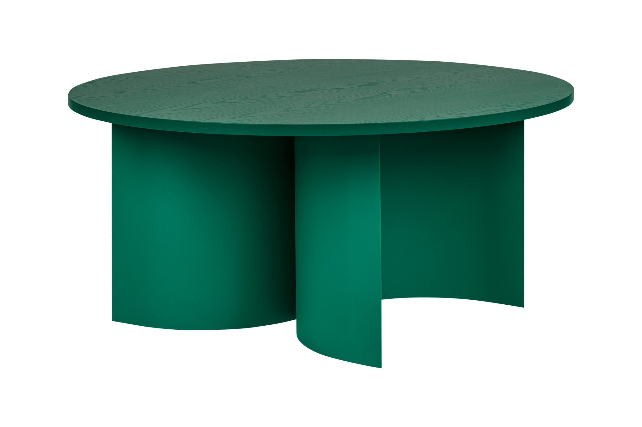 Gavo Coffee Table - green - large, round living room table - noo.ma