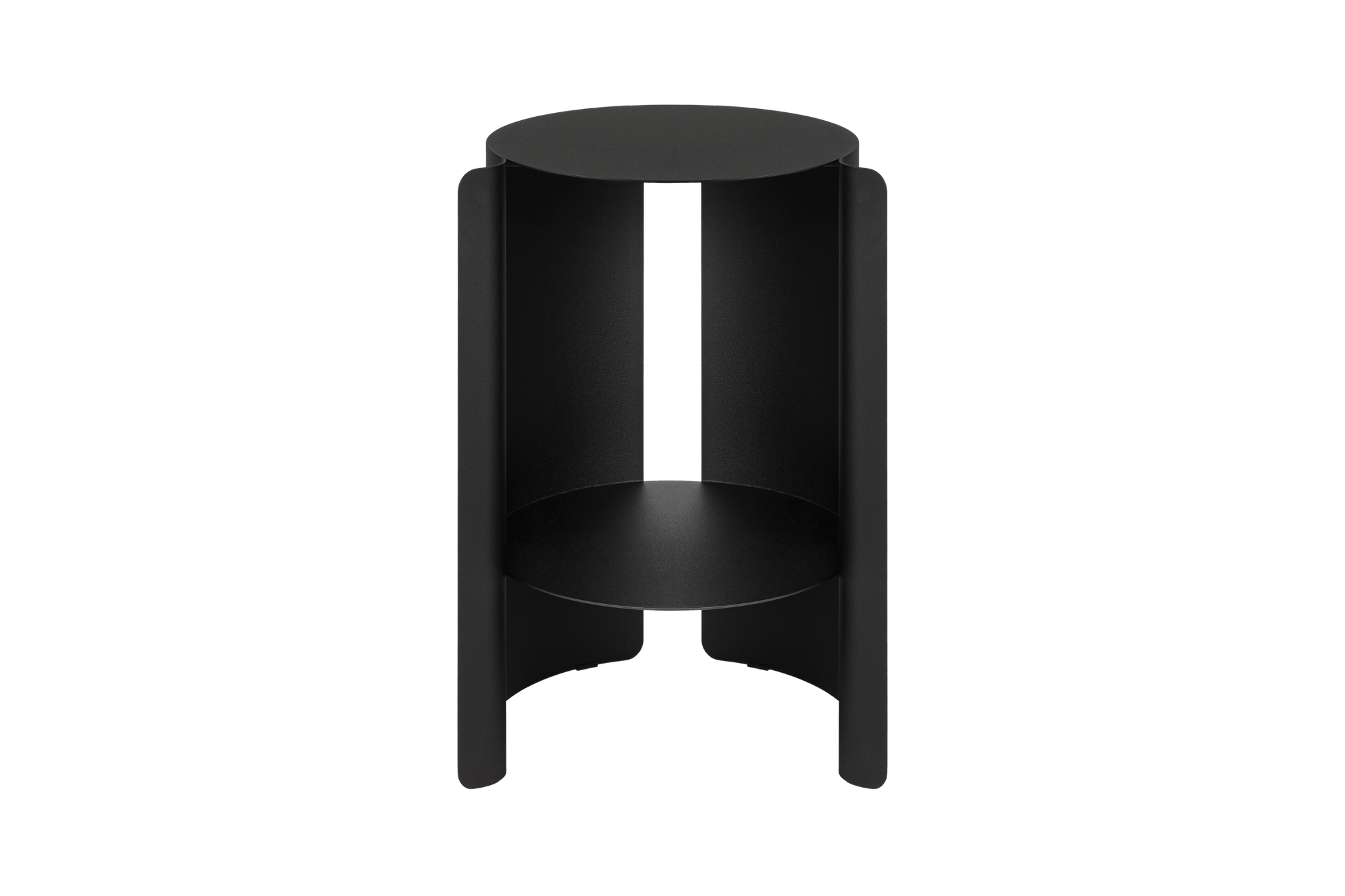 Wa Side Table - black - modern steel side table - noo.ma