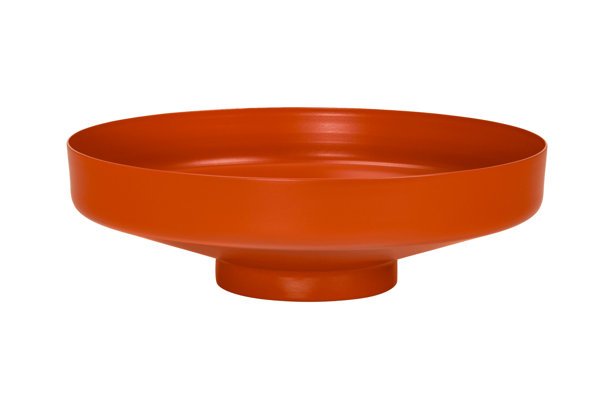 Vilu Bowl - small orange fruit bowl made of metal - noo.ma