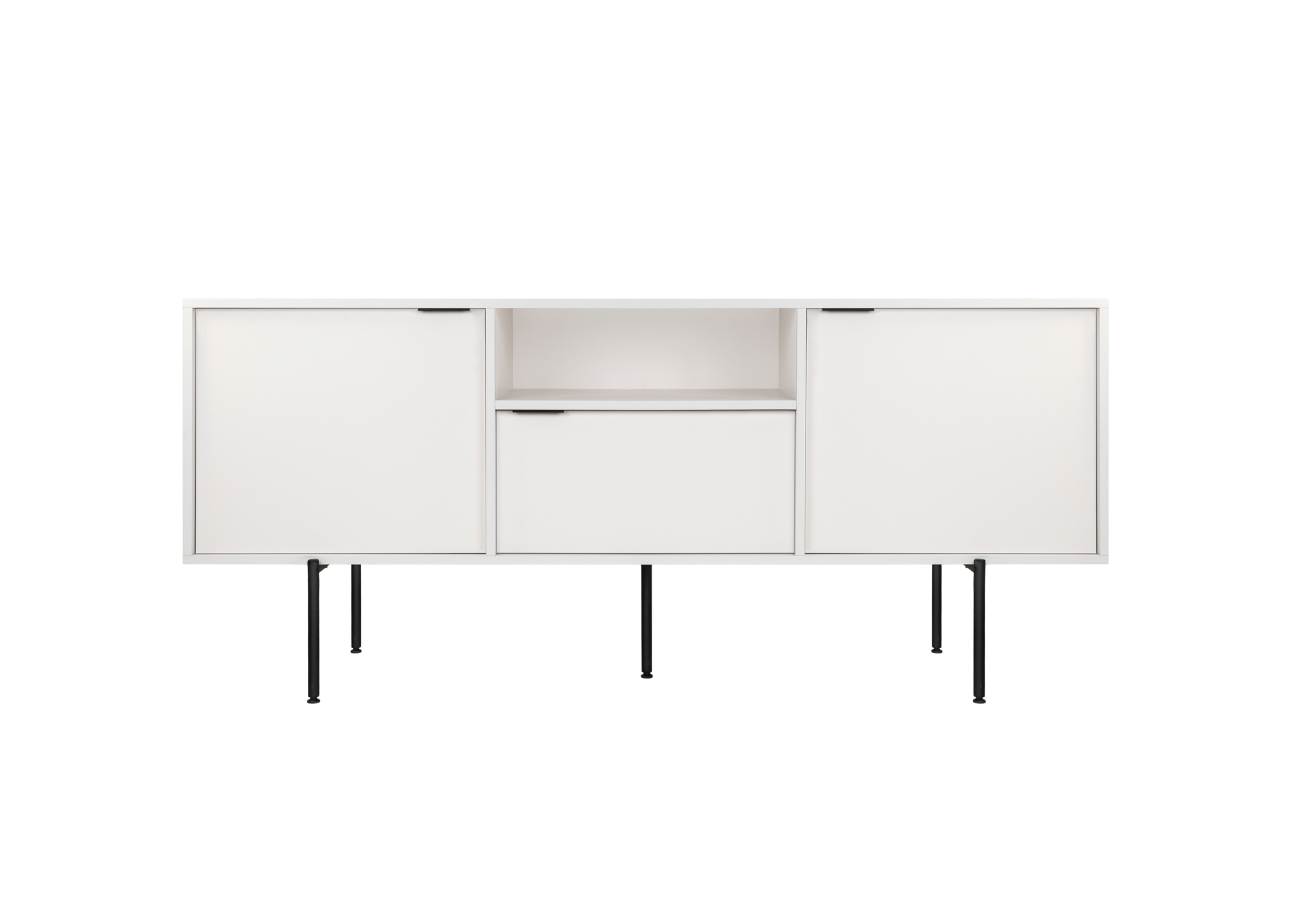 Bau Sideboard white, modern, living room sideboard with drawers noo.ma