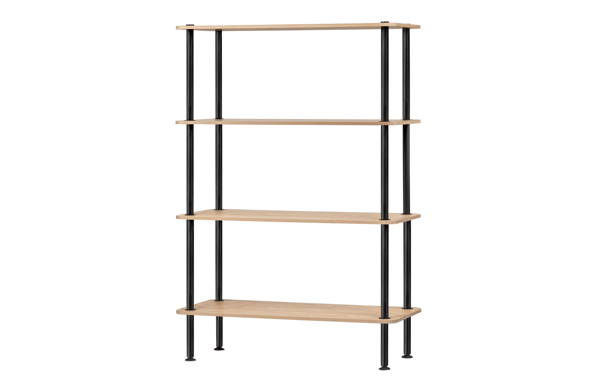 Teidi Shelving Unit 4-tier - oak bookshelf and storage - noo.ma