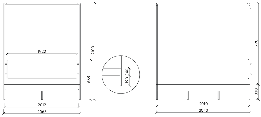 200 x 200 cm / Nie / Nie