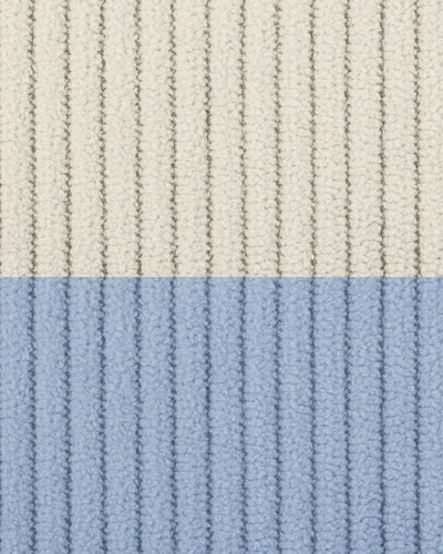Stoffmuster – Beiger Cord & Babyblau