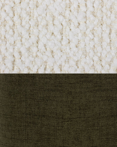 Stoffmuster – Wolkenbeige & Italienische Olive