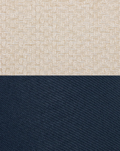 Stoffmuster – Cremebeige  Abendblau