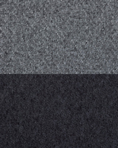 Stoffmuster – Nebelgrau & Schwarz