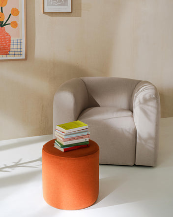 Folk Pouf - hoch