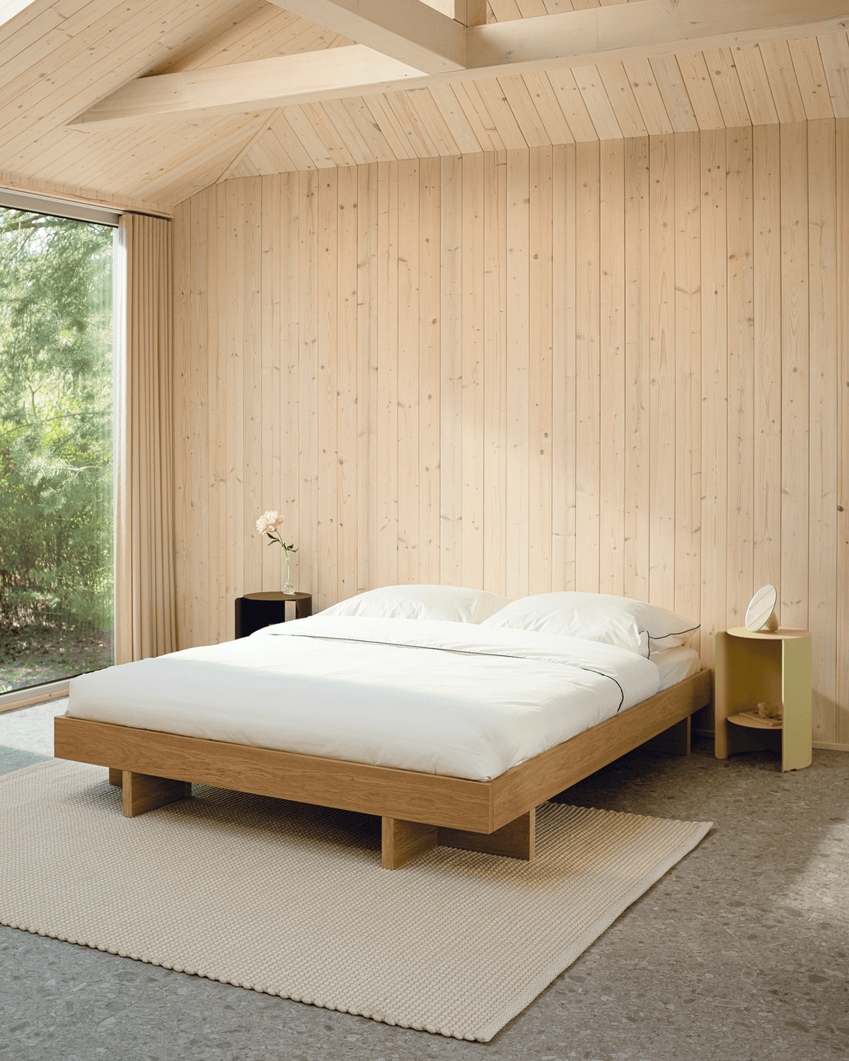 Kito Bed - oak - minimalist wooden bedframe 140-200 cm - noo.ma