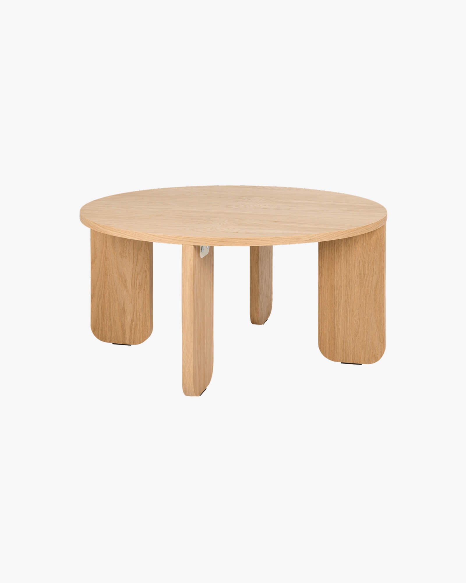 Kuvu Nest of Tables - round, natural oak tables 55 & 75 cm - noo.ma