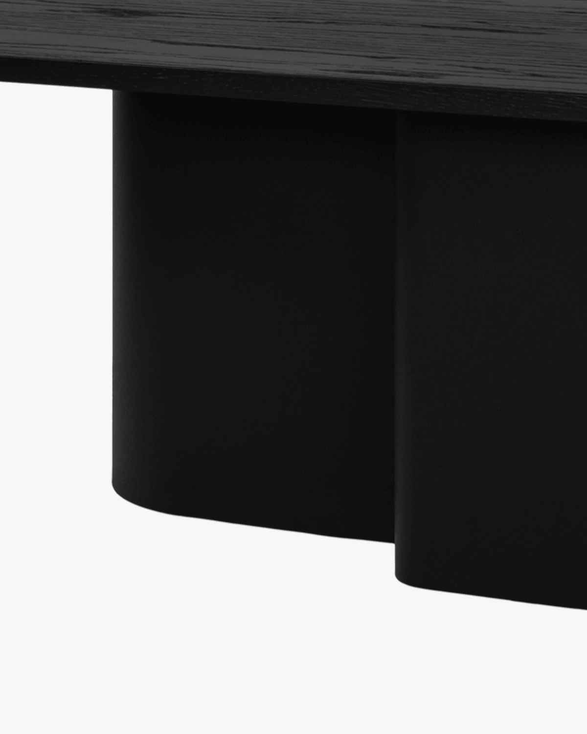 Looi Coffee Table Large - oval, black, oak coffee table - noo.ma