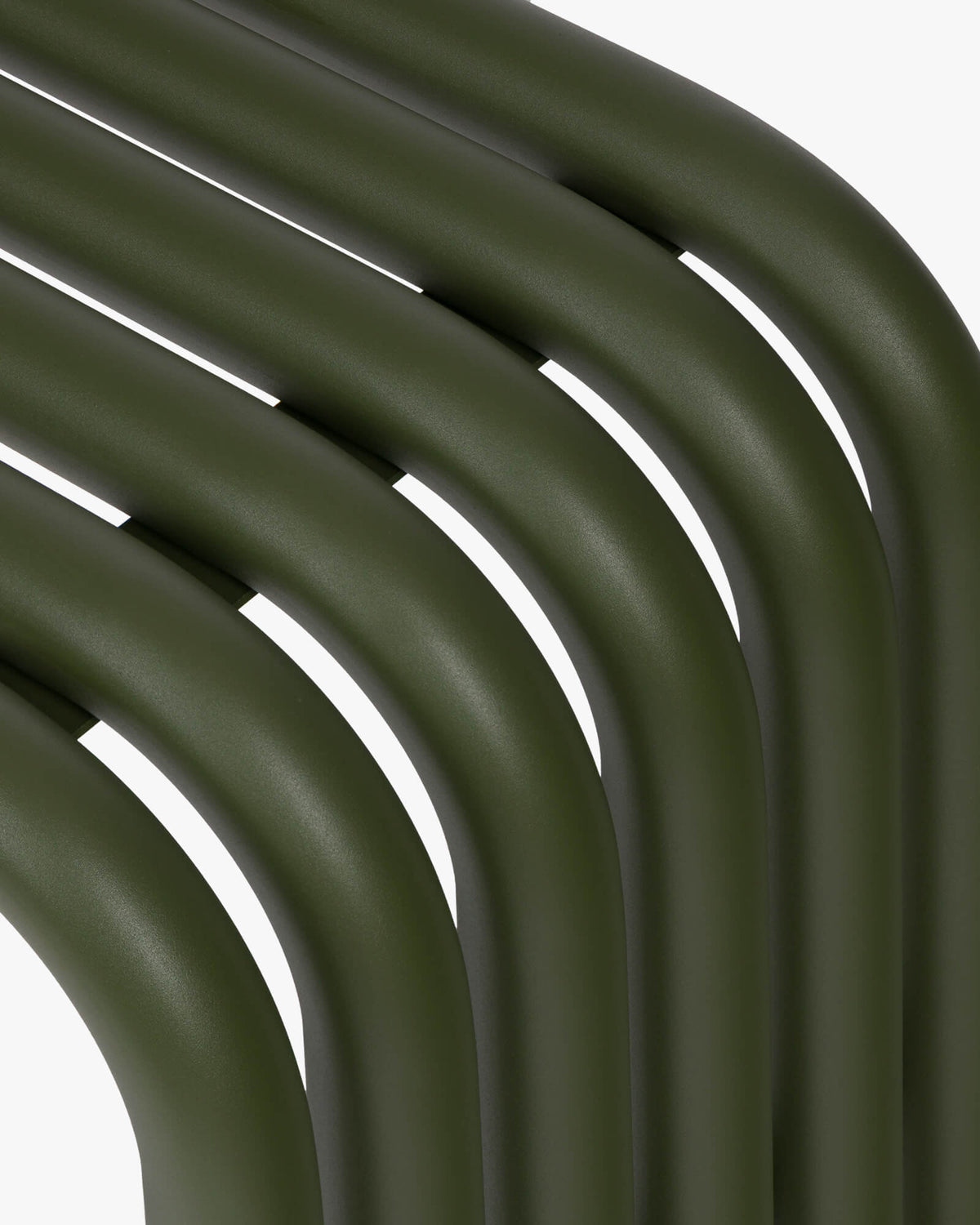 Nokk Stool - dark green steel stool for modern living room - noo.ma
