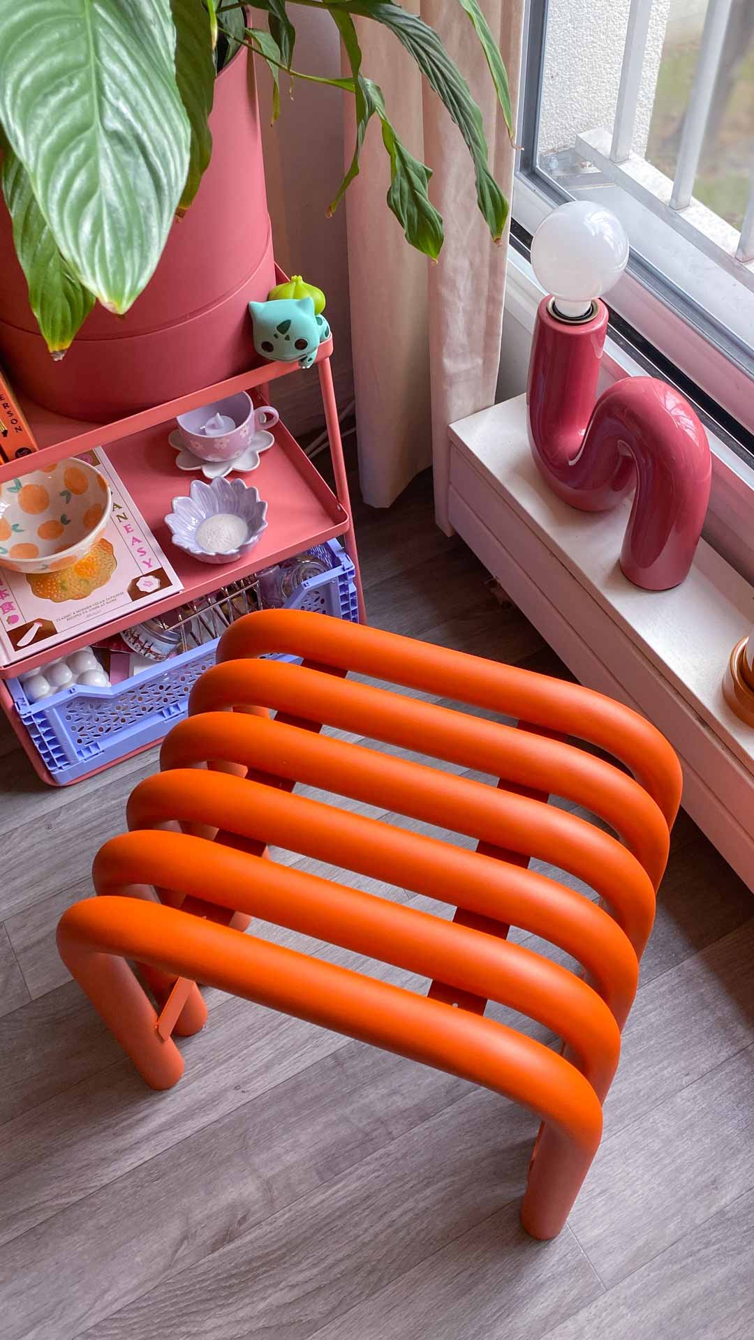 Nokk Stool - funky orange steel indoor & outdoor furniture – noo.ma