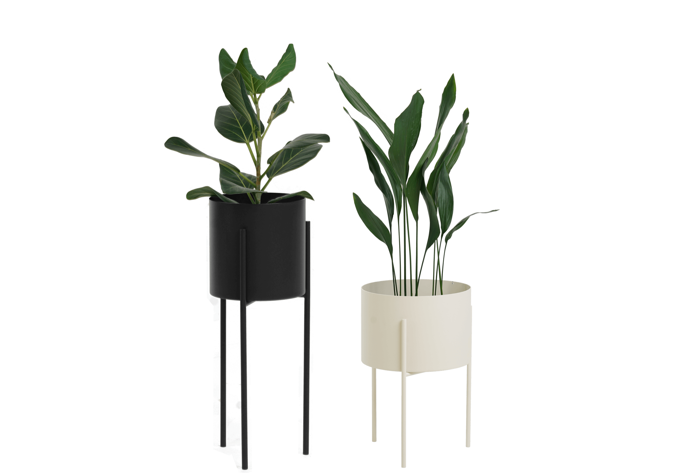 2x Pot de fleurs Maki - lot large & grand