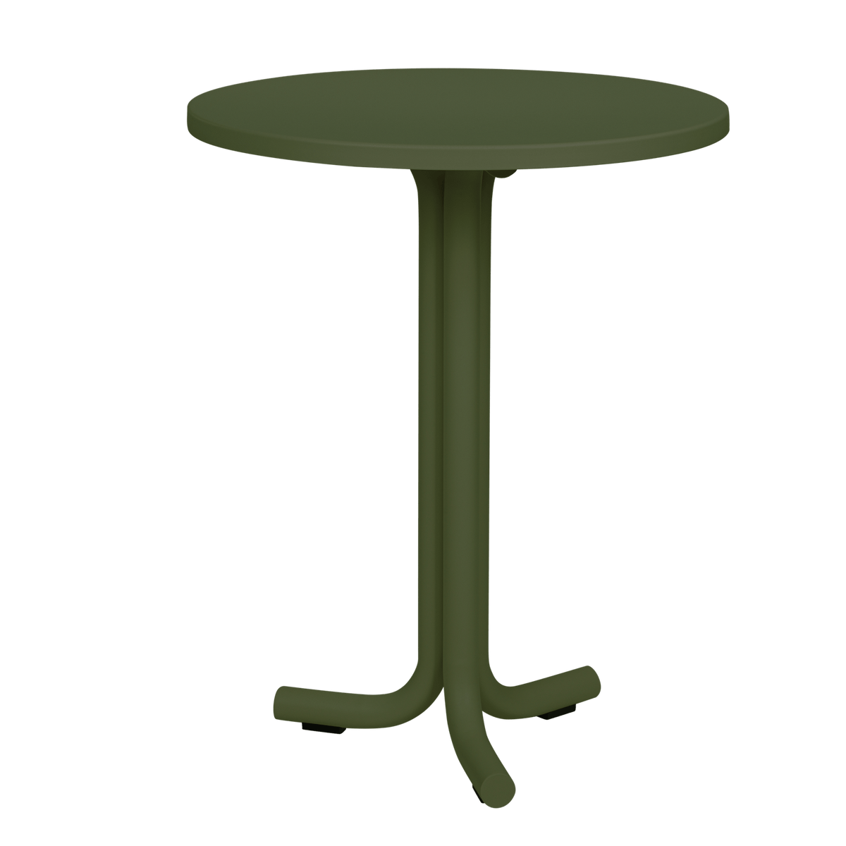 greeniche Cafe Table 800×600 オーク H610mm Nokk Café Table - green - tall round steel bistro table - noo.ma