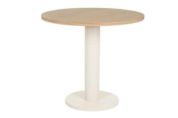 Sool Café Table - oak/beige - ⌀ 80 round bistro table - noo.ma