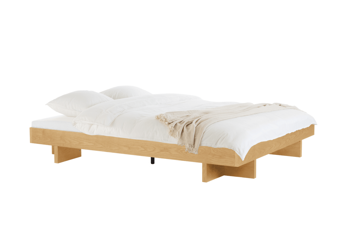 Kito Bed - oak - minimalist wooden bedframe 140-200 cm - noo.ma