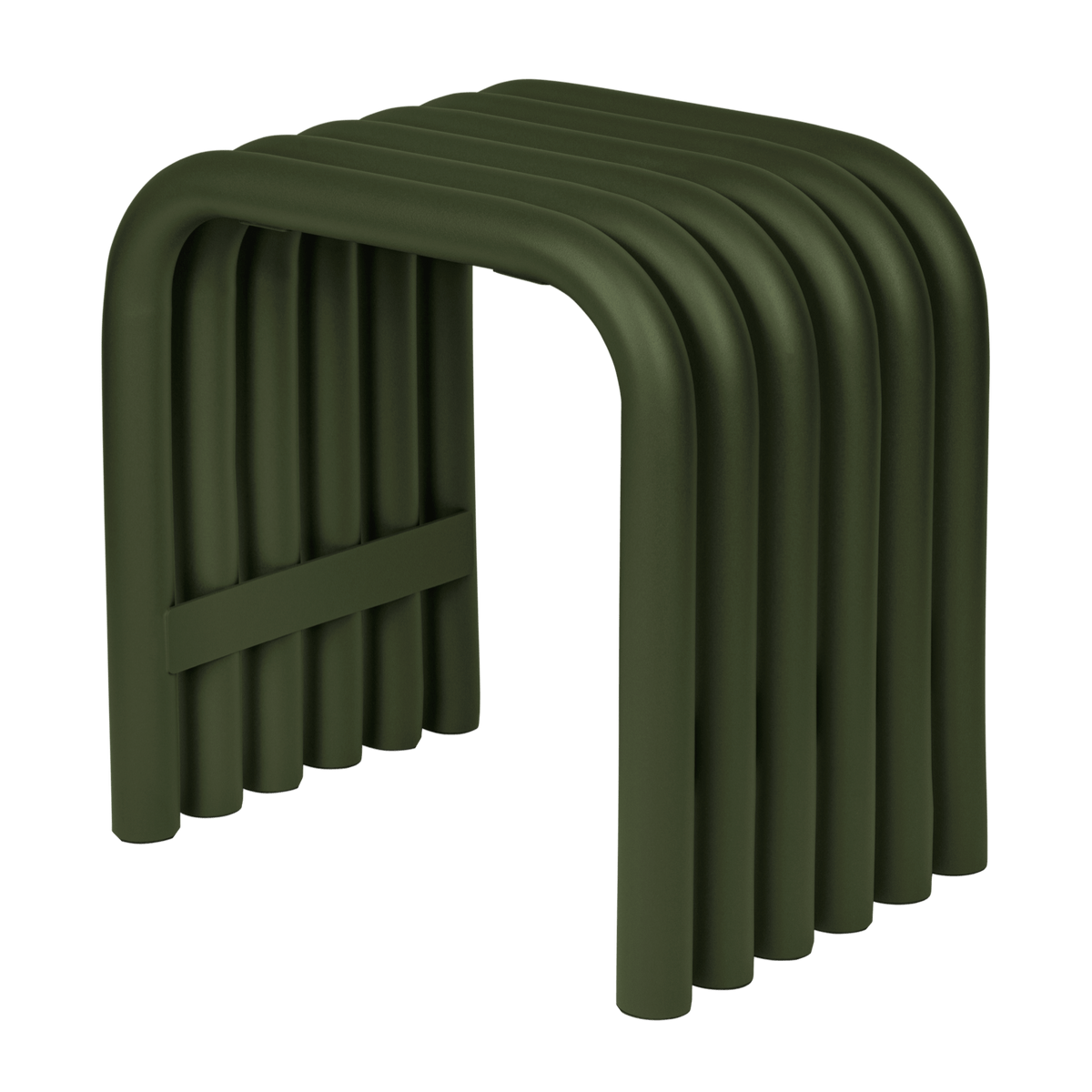 Nokk Stool - dark green steel stool for modern living room - noo.ma Nokk Stool - dark green steel stool for modern living room - noo.ma