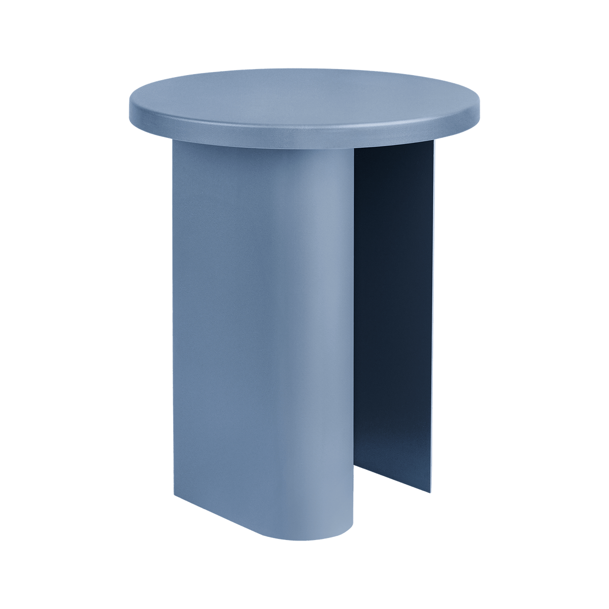 Sato Side Table - blue - colorful steel living room table - noo.ma
