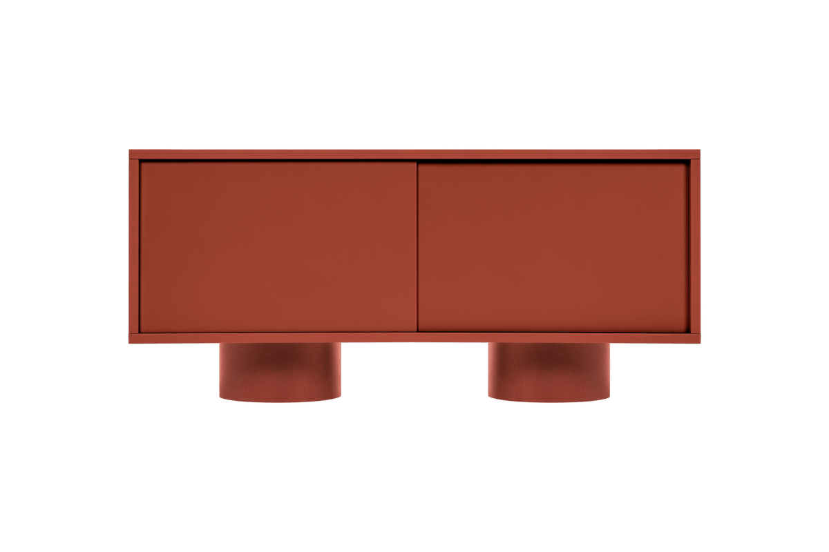 Taro Mini TV Stand - brown - compact living room TV unit - noo.ma
