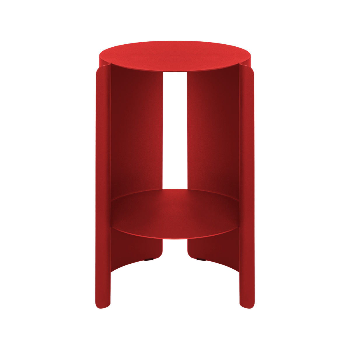 Wa Side Table - red - modern steel side table - noo.ma