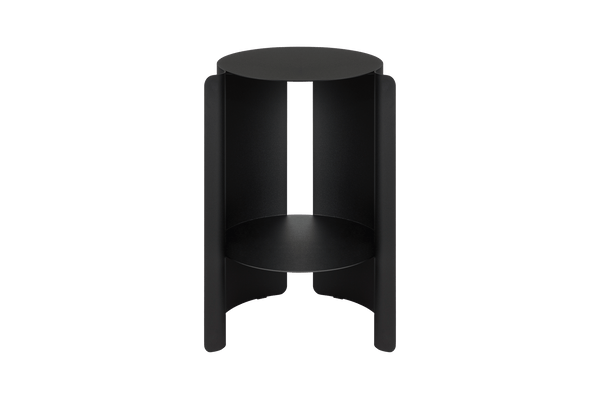 Wa Side Table - black - modern steel side table - noo.ma