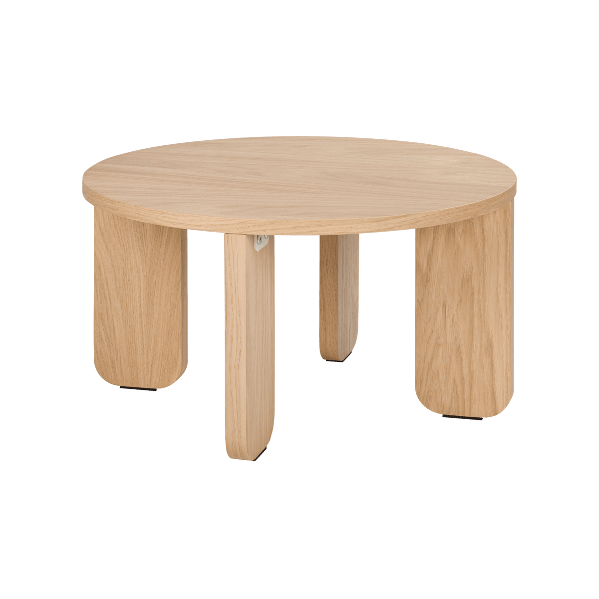 Wizoowip Petite Table Basse Ronde En Bois Massif - Table à Manger Compacte Blanche Pour Salon, Cuisine Et Petits Espaces