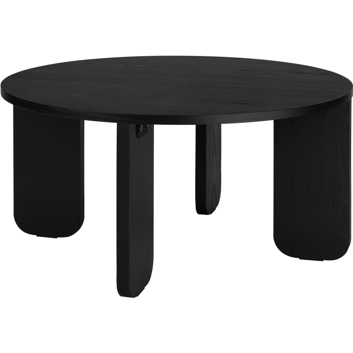 Kuvu Coffee Table Large - round, black table, ⌀ 55 cm - noo.ma
