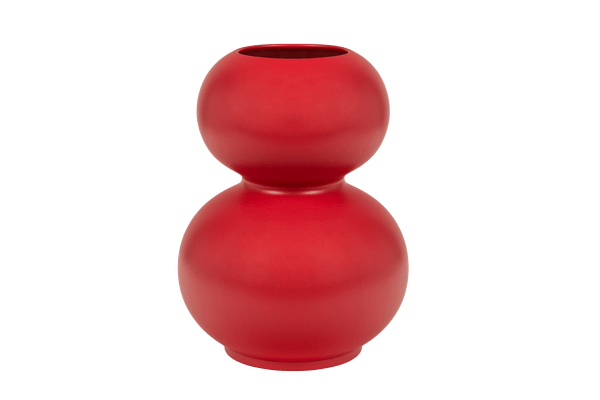 Tuga Vase - large red ceramic vase for modern interior - noo.ma