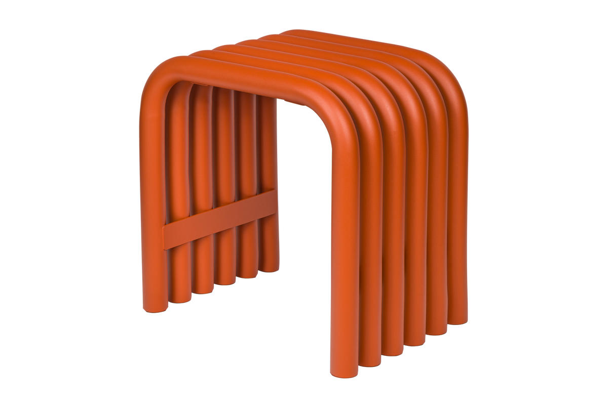 北欧　Nokk Stool ツール　個人輸入 noo.ma Nokk Hocker – in knalligem Orange, Stahl, Außenbereich Stahl und