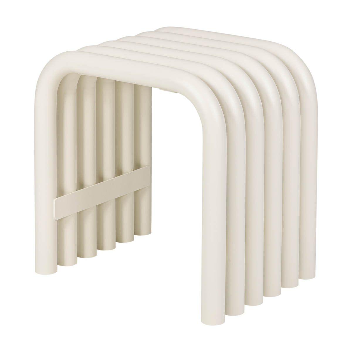 Nokk Stool - beige steel stool for indoor and outdoor Nokk Stool - beige steel stool for indoor and outdoor
