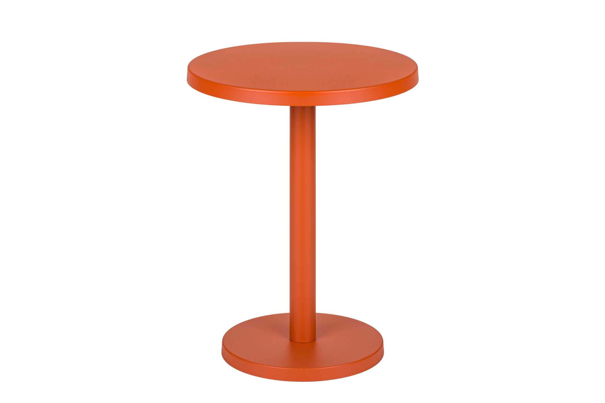 Table d'appoint Odo - haute - ronde en acier orange - noo.ma