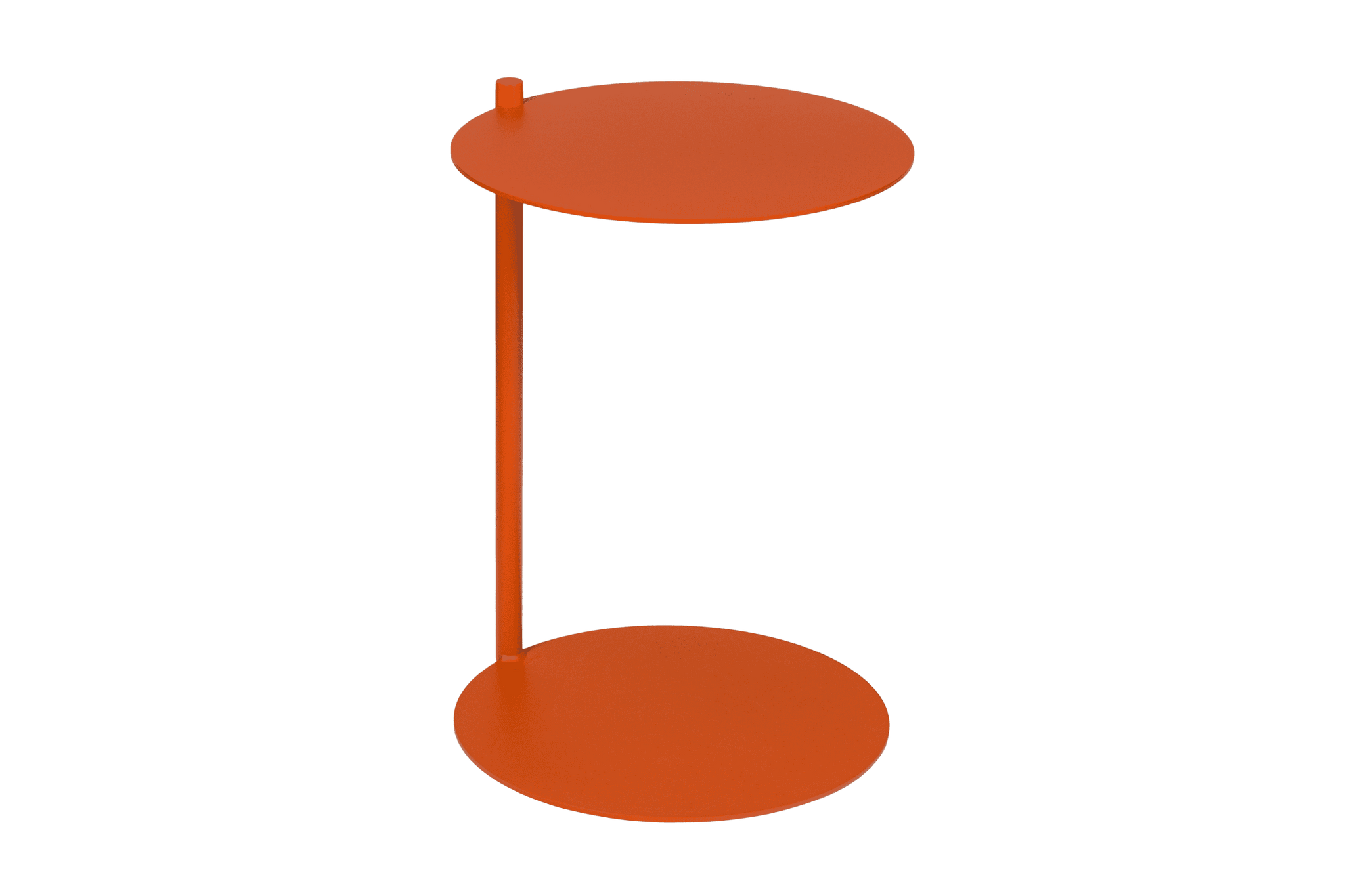 Table d'appoint Ande - table ronde orange pour le canapé - noo.ma